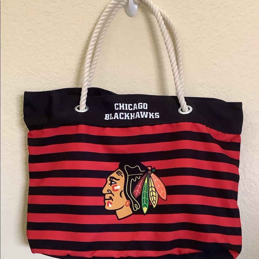 Chicago Black Hawks tote